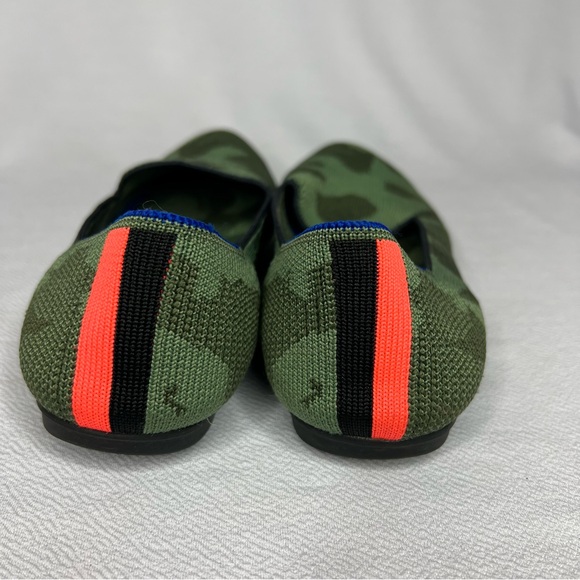 Rothy's The Loafer Women's Olive Green Camo Slip On Flats Shoes US Size 7.5 - Picture 4 of 9